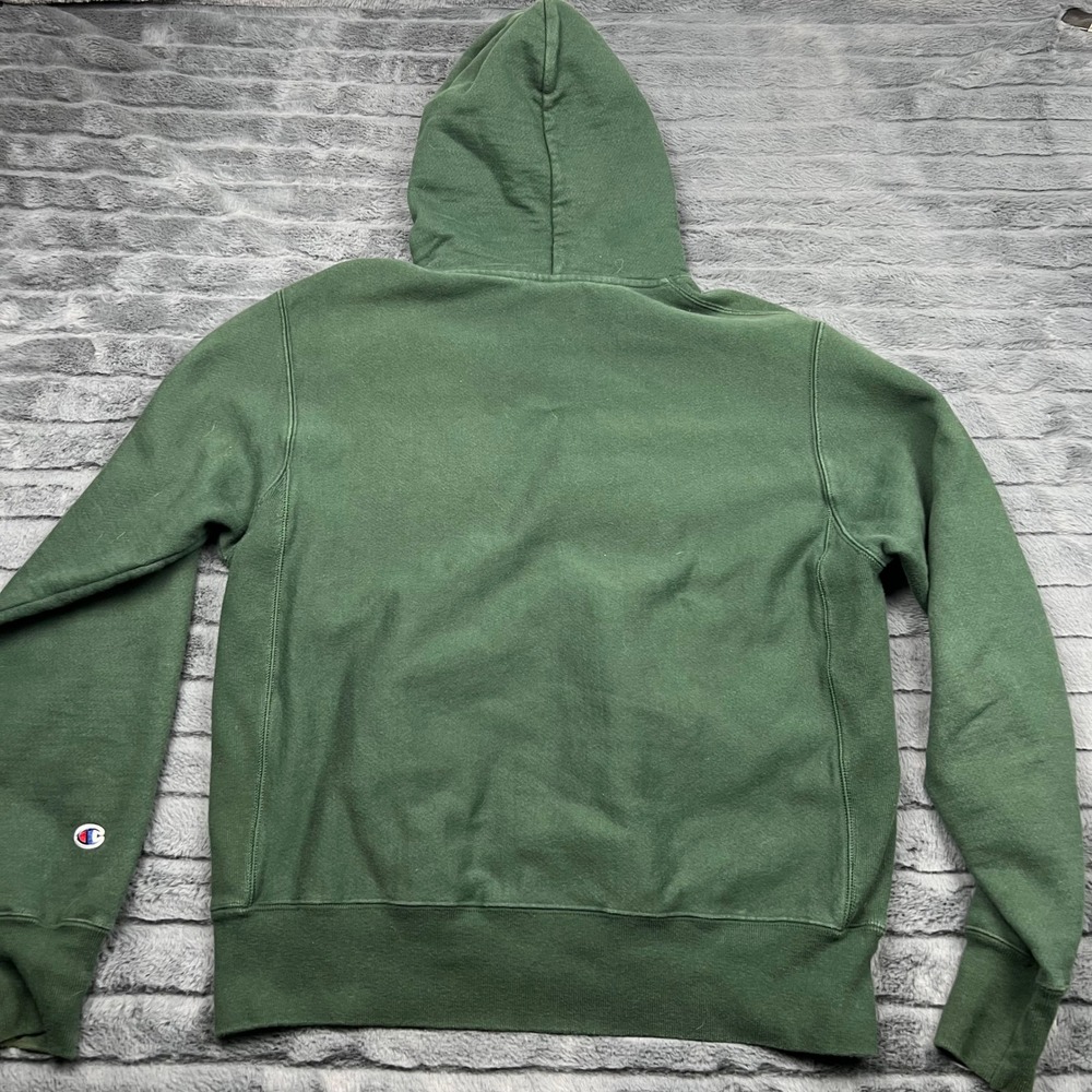 Champion Reverse Weave Tulane University Hoodie Green Mens Medium CS3051 - Picture 6 of 7